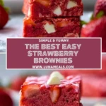 The Best Easy Strawberry Brownies (2)
