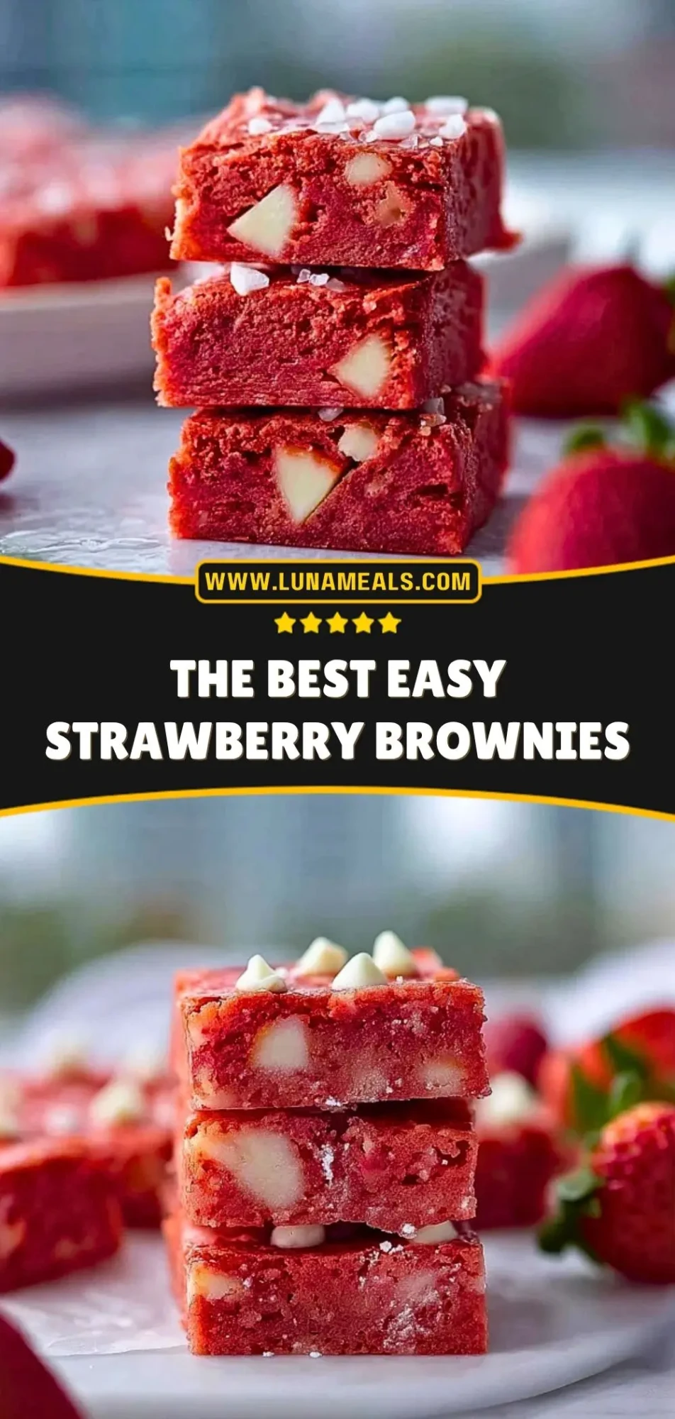 The Best Easy Strawberry Brownies (3)
