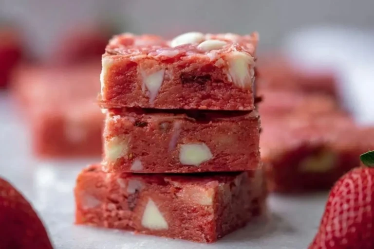 The Best Easy Strawberry Brownies