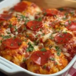 Bubble Up Biscuit Pizza Casserole