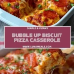 Bubble Up Biscuit Pizza Casserole (3)