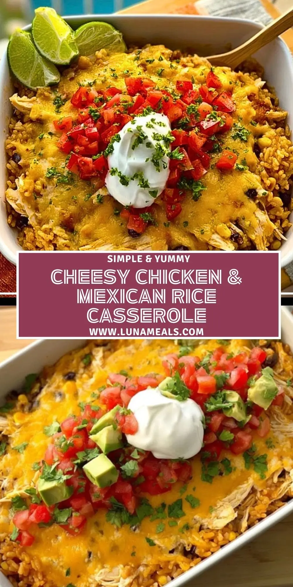 Cheesy Chicken & Mexican Rice Casserole (1)