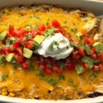 Cheesy Chicken & Mexican Rice Casserole