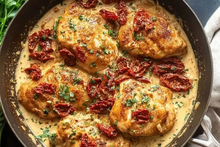 Creamy Sun-Dried Tomato Garlic Chicken