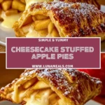 Cheesecake Stuffed Apple Pies (2)
