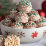 Christmas Rice Crispy Treats With Sprinkles