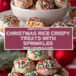 Christmas Rice Crispy Treats With Sprinkles (2)
