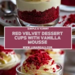 Red Velvet Dessert Cups with Vanilla Mousse (2)