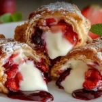 Deep Fried Strawberry Cheesecake Pies