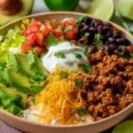 Healthy Ground Turkey Tacos Bowl