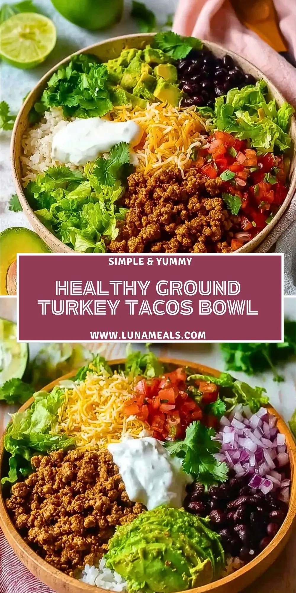 Healthy Ground Turkey Tacos Bowl (2)