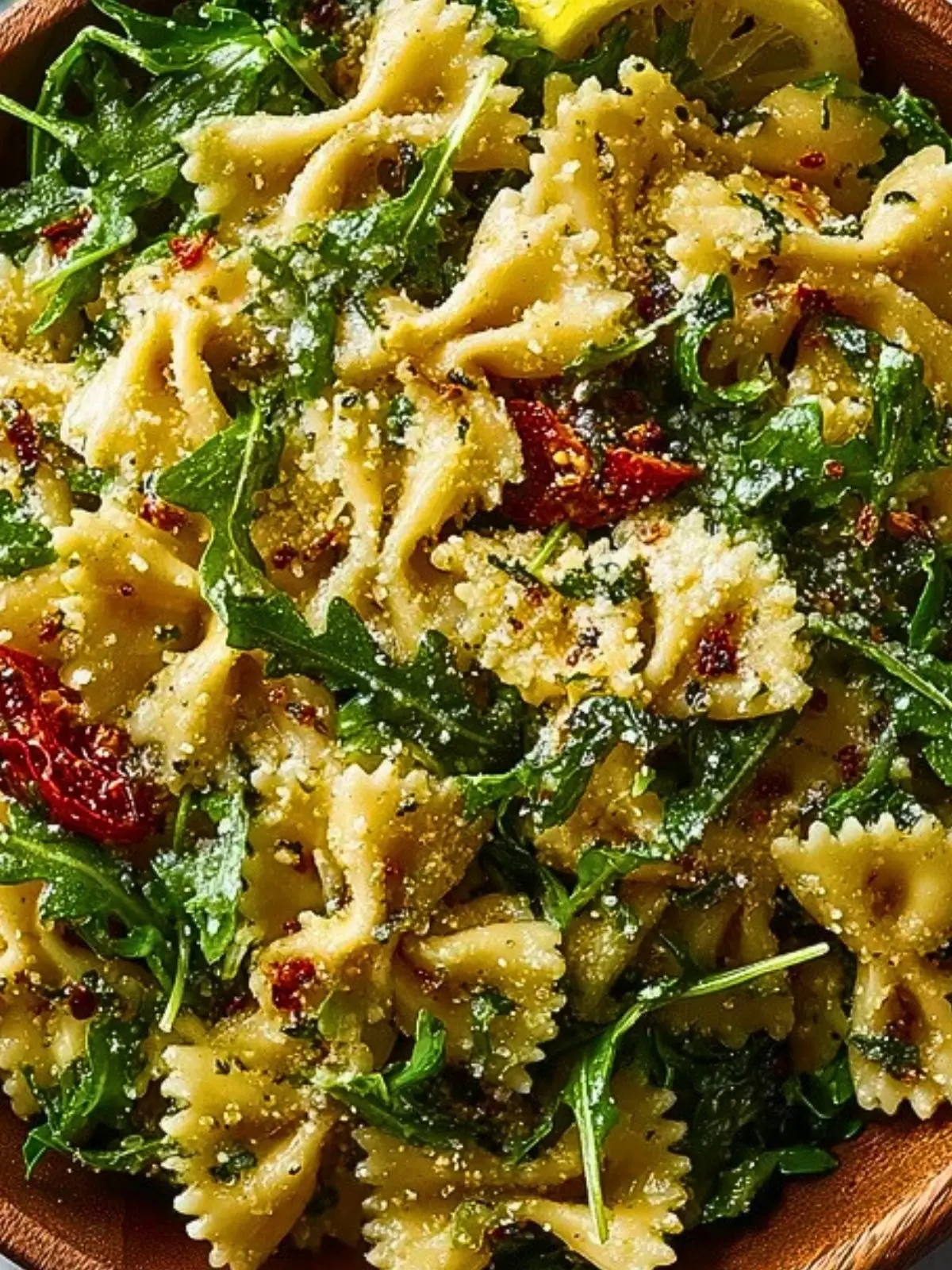 Quick Lemon Arugula Pasta Salad (1)