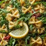 Quick Lemon Arugula Pasta Salad