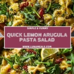 Quick Lemon Arugula Pasta Salad (2)