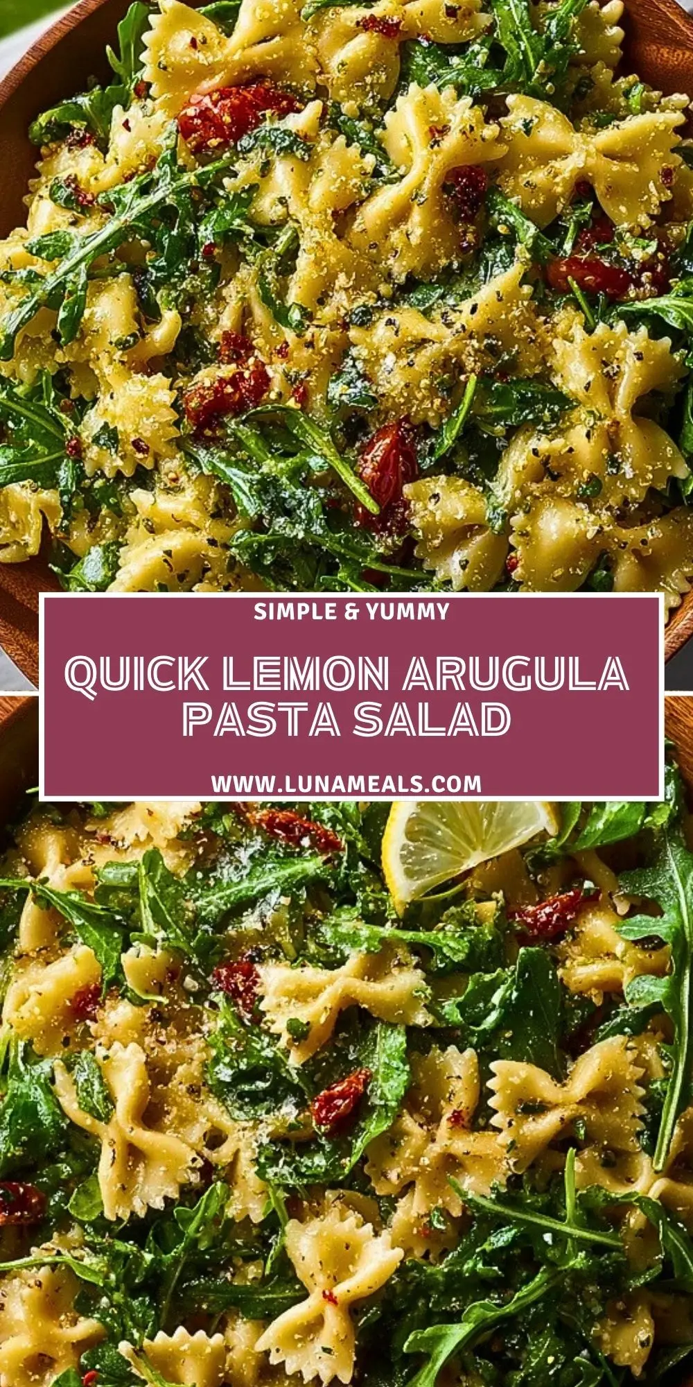 Quick Lemon Arugula Pasta Salad (2)