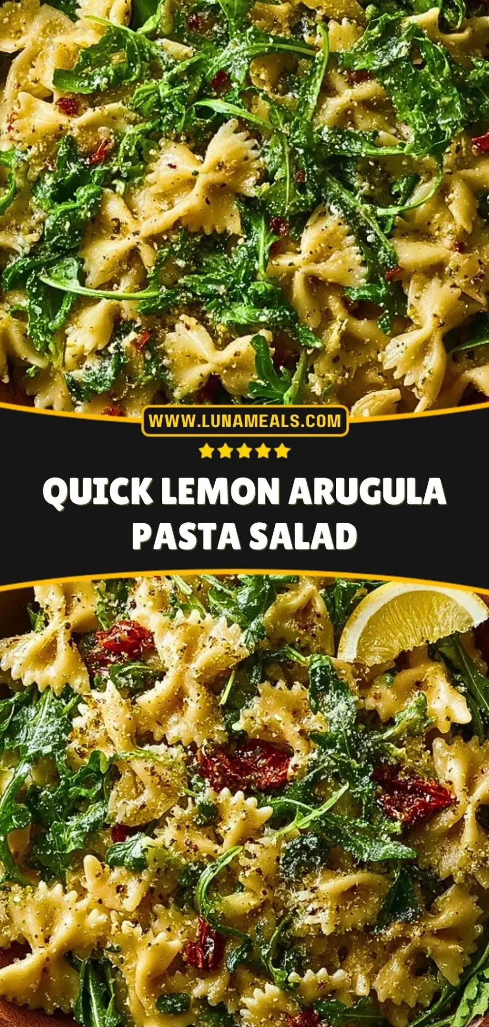 Quick Lemon Arugula Pasta Salad (3)
