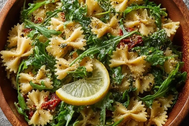 Quick Lemon Arugula Pasta Salad