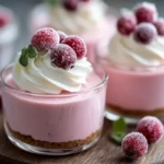 Cranberry Mousse Cups