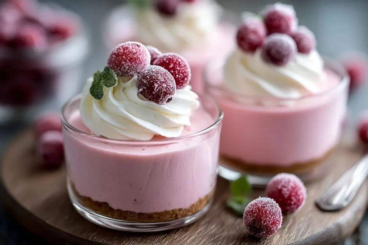 Cranberry Mousse Cups
