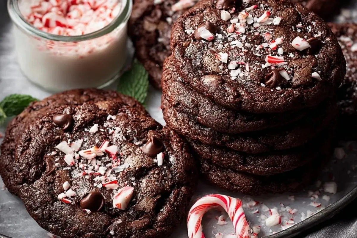 Double Chocolate Peppermint Cookies