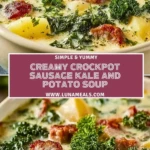 Creamy Crockpot Sausage Kale And Potato Soup (2)