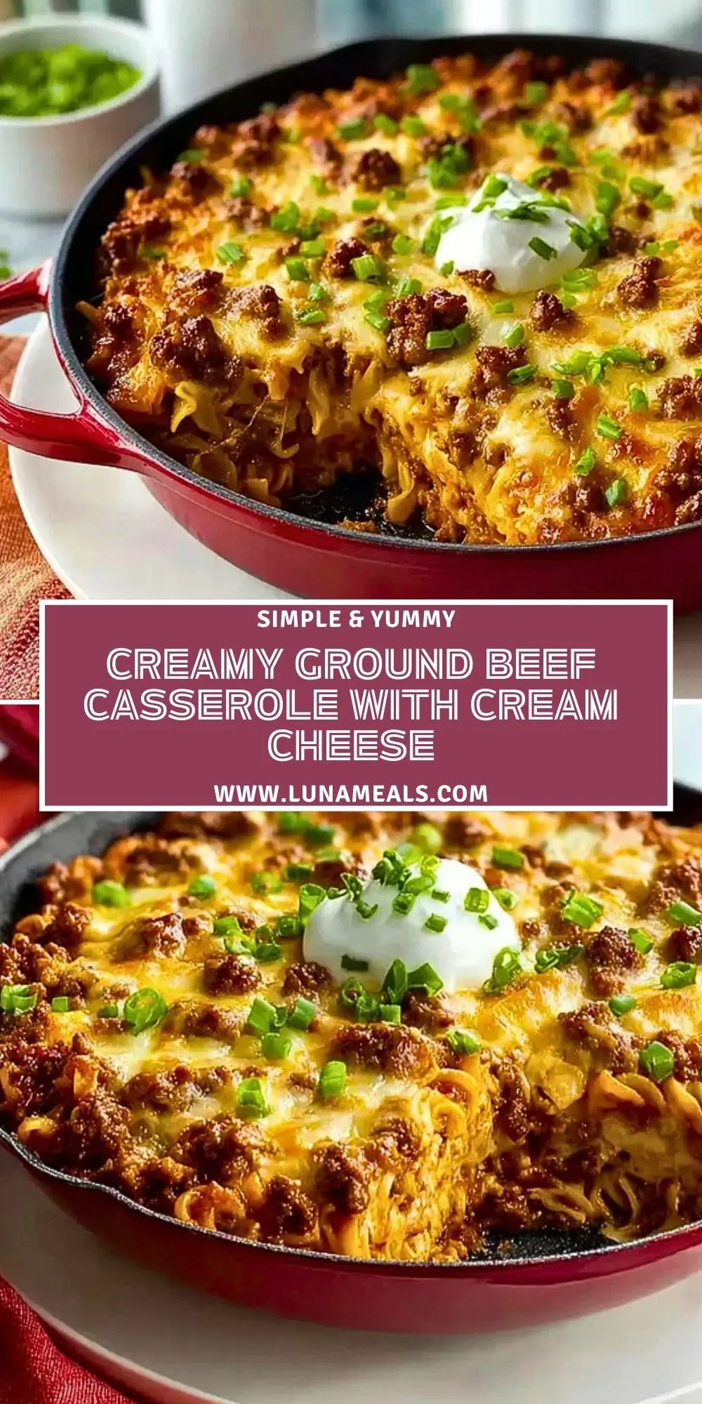 Creamy Ground Beef Casserole With Cream Cheese (2)