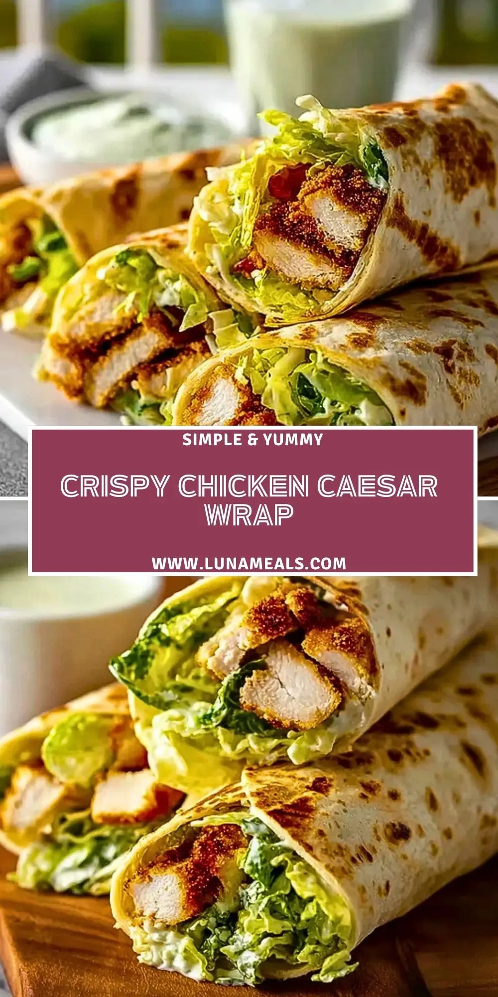 Crispy Chicken Caesar Wrap (2)