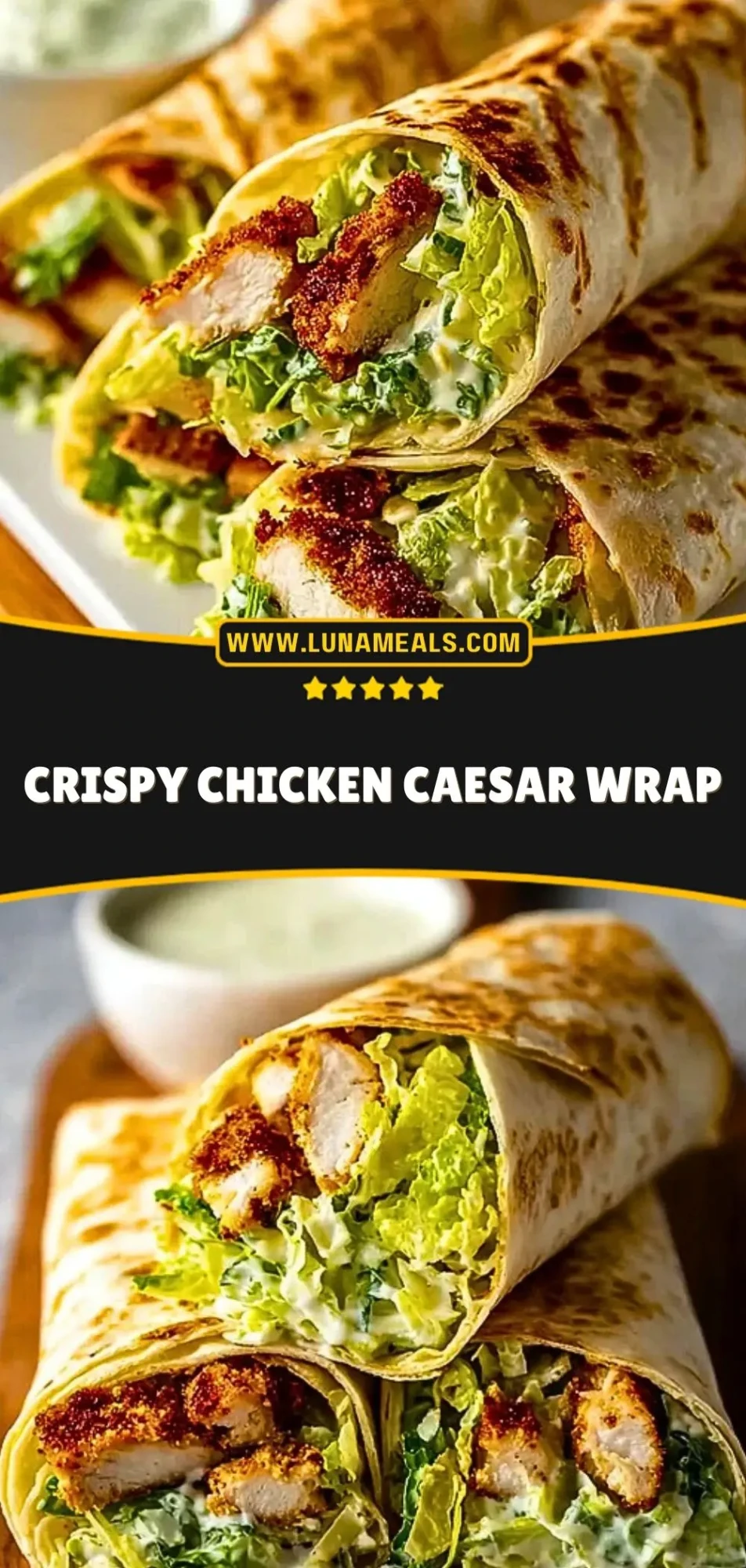 Crispy Chicken Caesar Wrap (3)