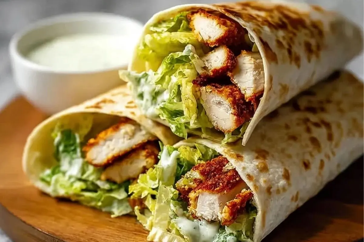 Crispy Chicken Caesar Wrap