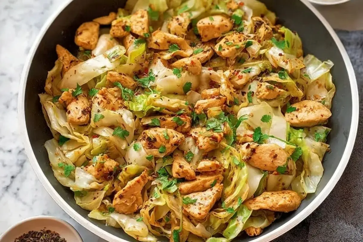 Simple Chicken And Cabbage Stir Fry