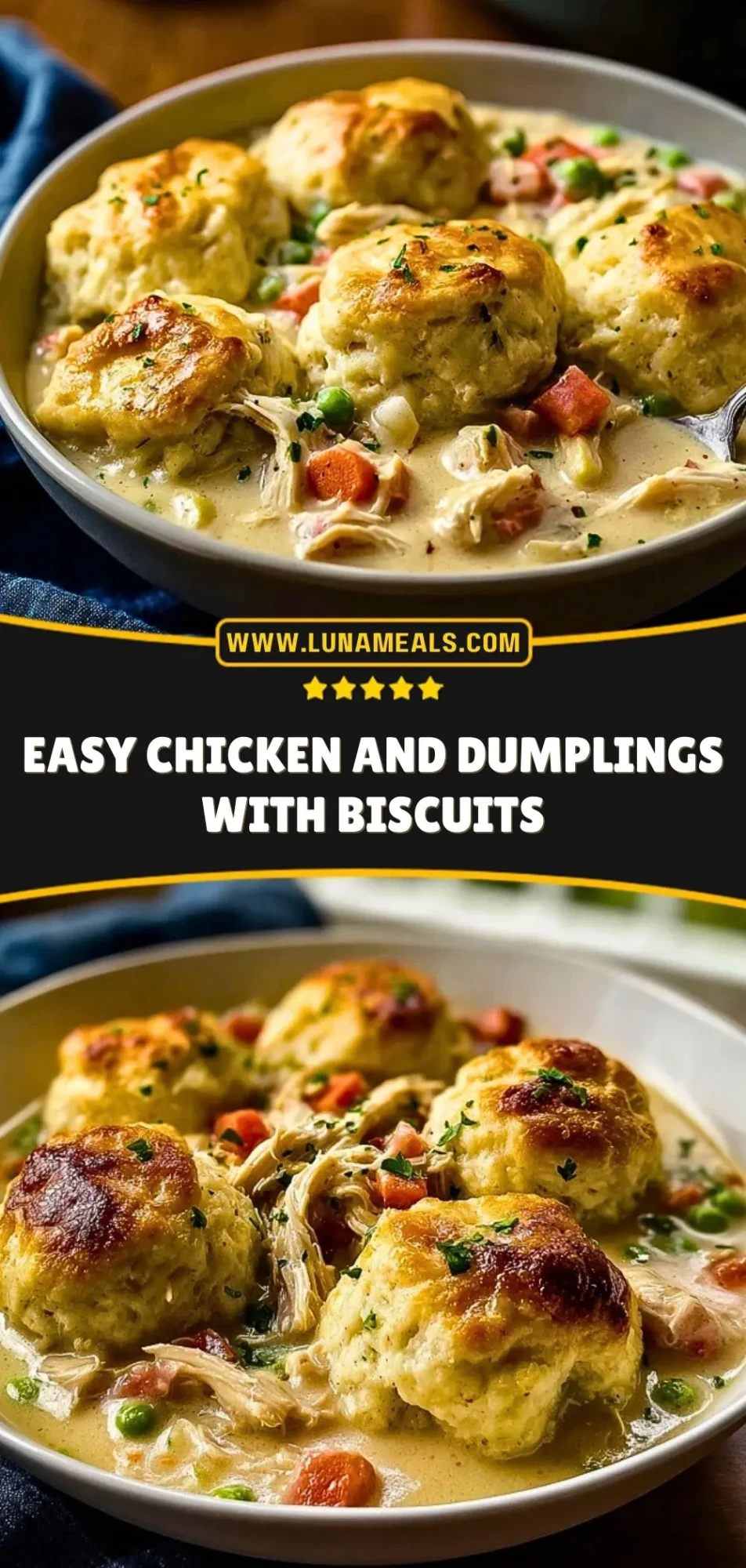 Easy Chicken and Dumplings with Biscuits (3)