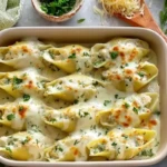 Best Baked Chicken Alfredo Stuffed Shells