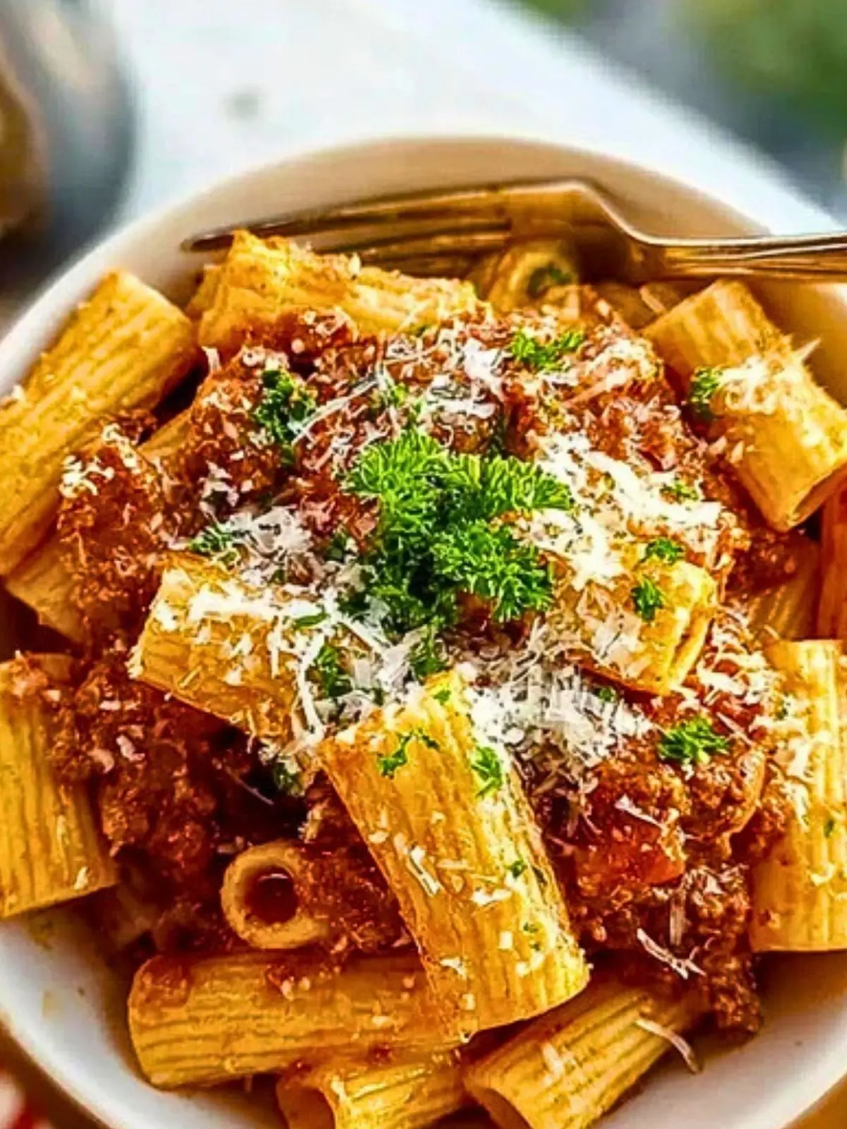Ground Beef Pasta In Tomato Sauce (1)