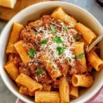 Ground Beef Pasta In Tomato Sauce