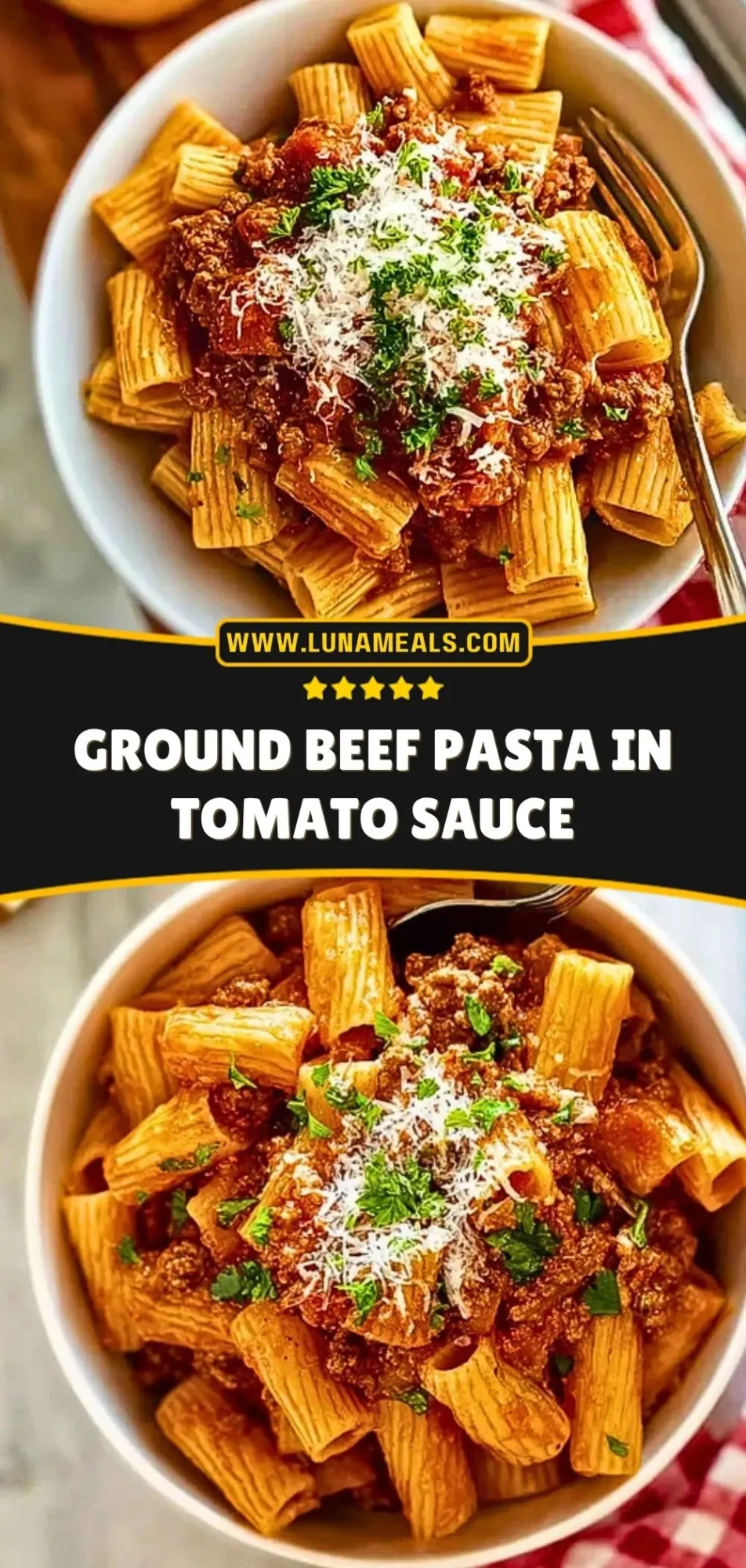 Ground Beef Pasta In Tomato Sauce (3)