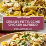 Creamy Fettuccine Chicken Alfredo (2)