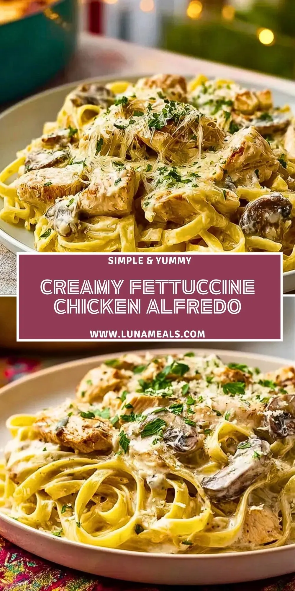 Creamy Fettuccine Chicken Alfredo (2)