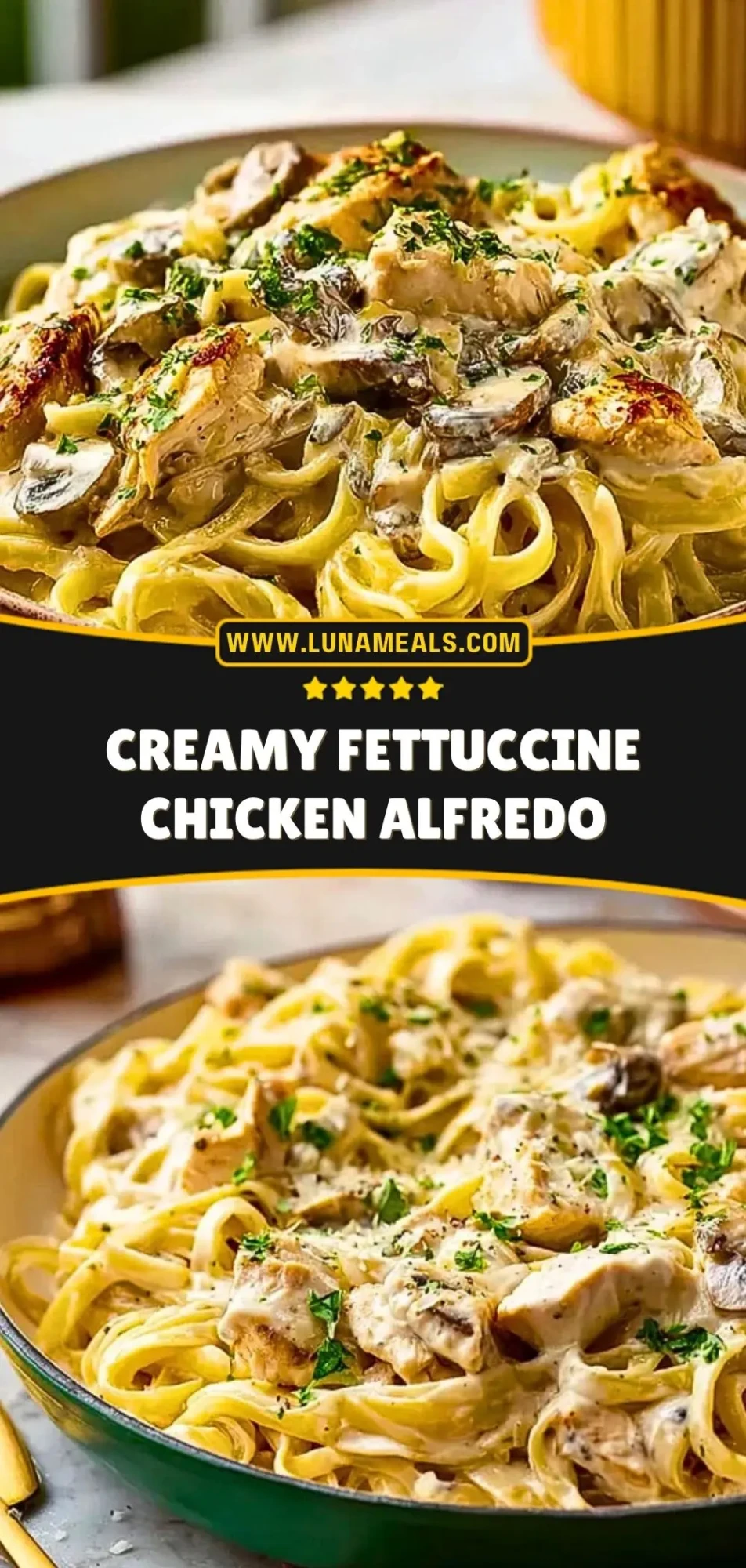 Creamy Fettuccine Chicken Alfredo (3)