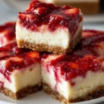 Easy Keto Strawberry Cheesecake Bars