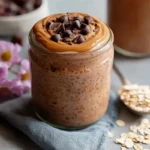 High Protein Chocolate Peanut Butter Overnight Oats