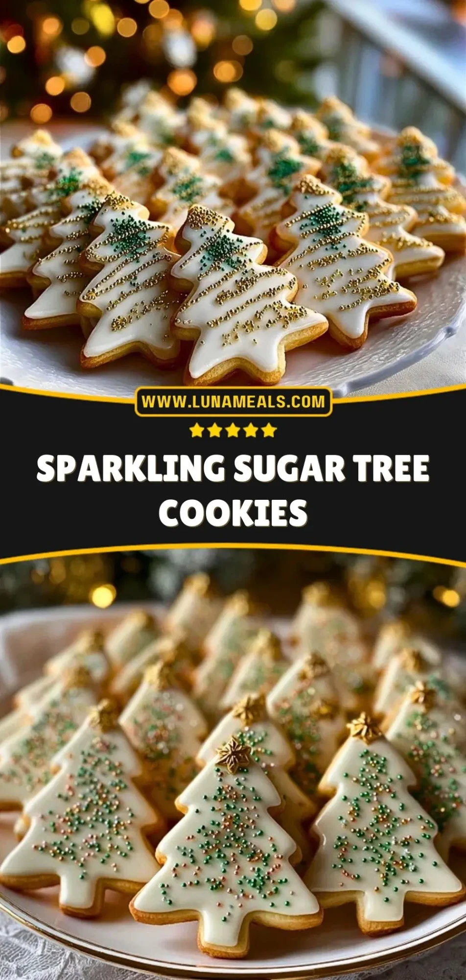 Sparkling Sugar Tree Cookies (3)