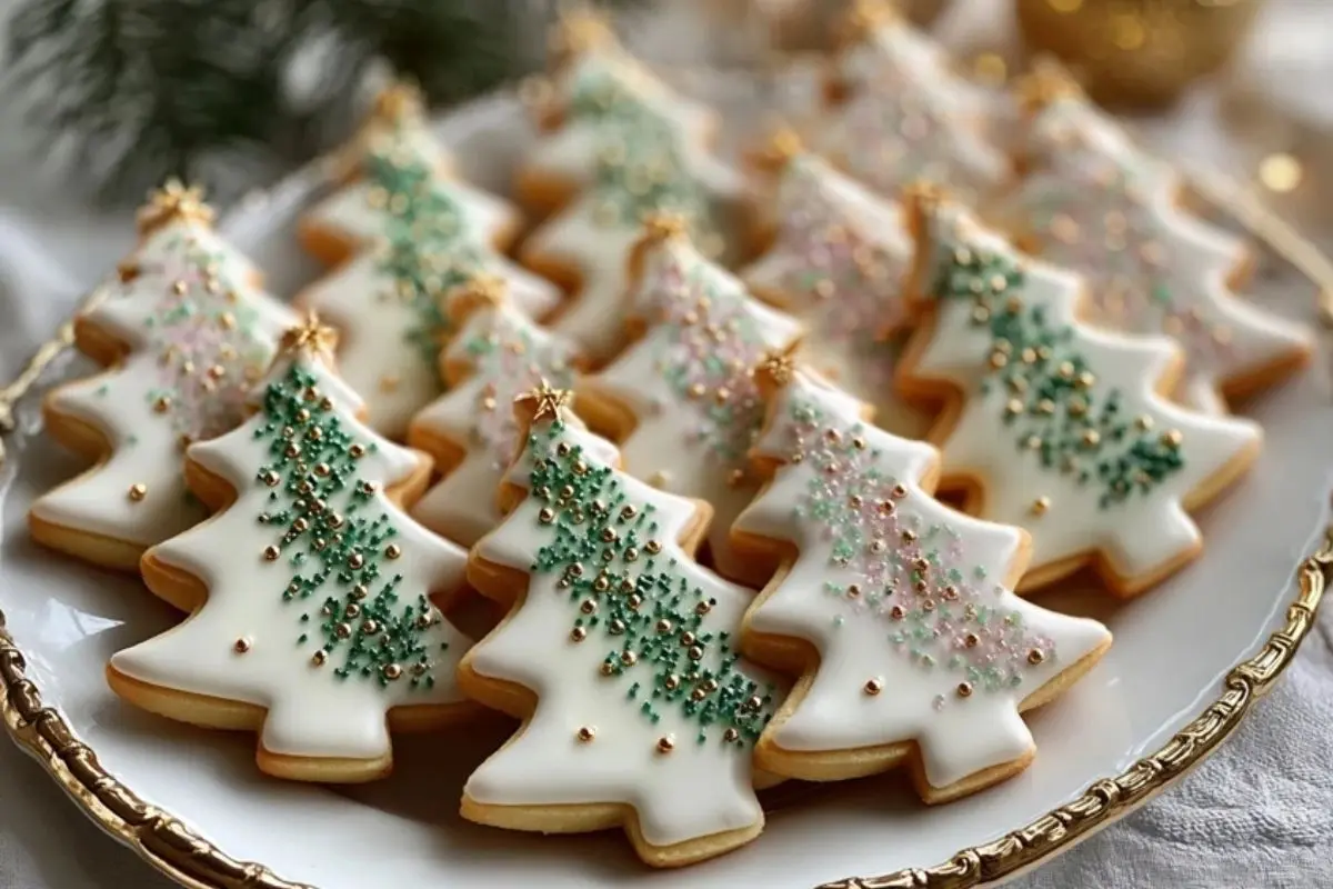 Sparkling Sugar Tree Cookies