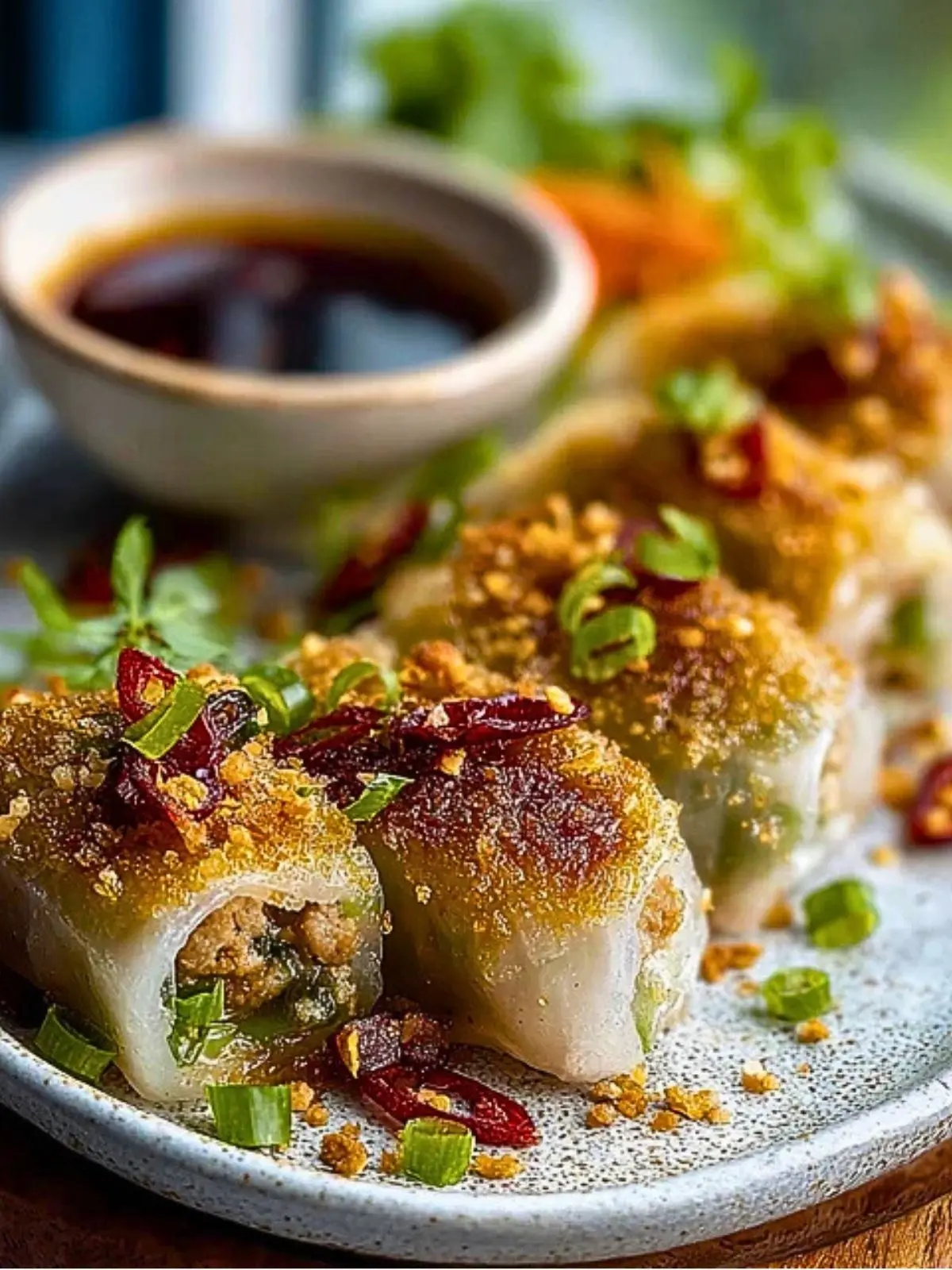 Crispy Ground Turkey Rice Paper Dumplings (1)