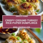 Crispy Ground Turkey Rice Paper Dumplings (2)