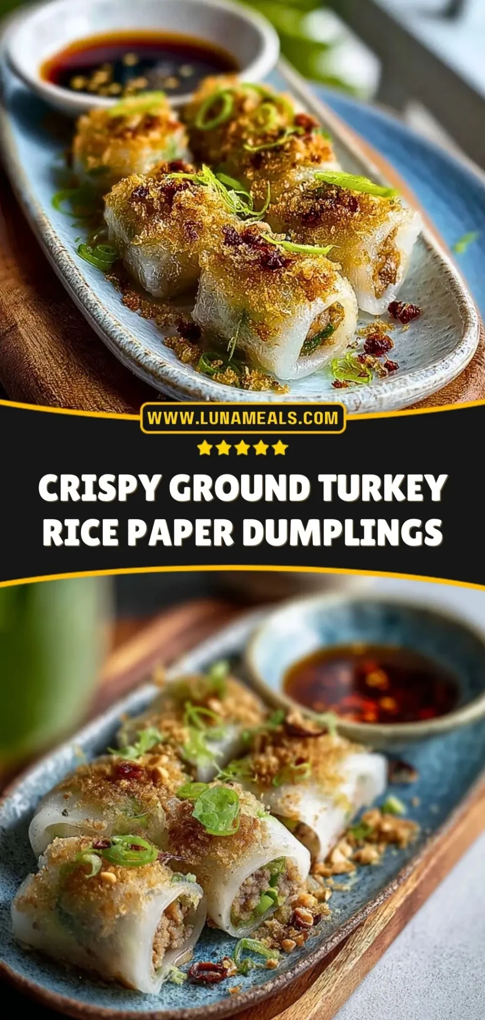 Crispy Ground Turkey Rice Paper Dumplings (3)