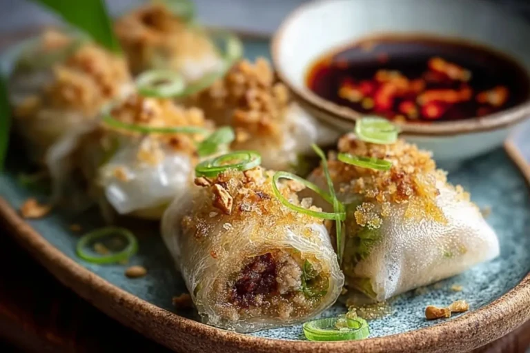 Crispy Ground Turkey Rice Paper Dumplings