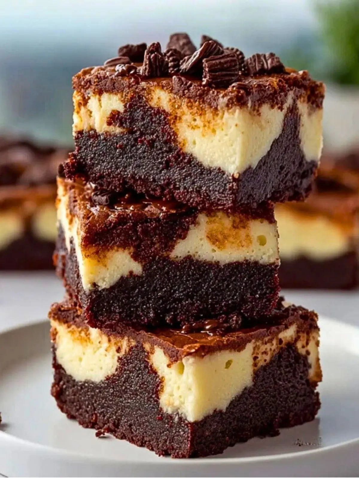 Fudgy Brownie Cheesecake Bars (1)