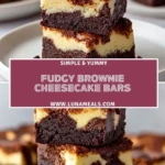 Fudgy Brownie Cheesecake Bars (2)