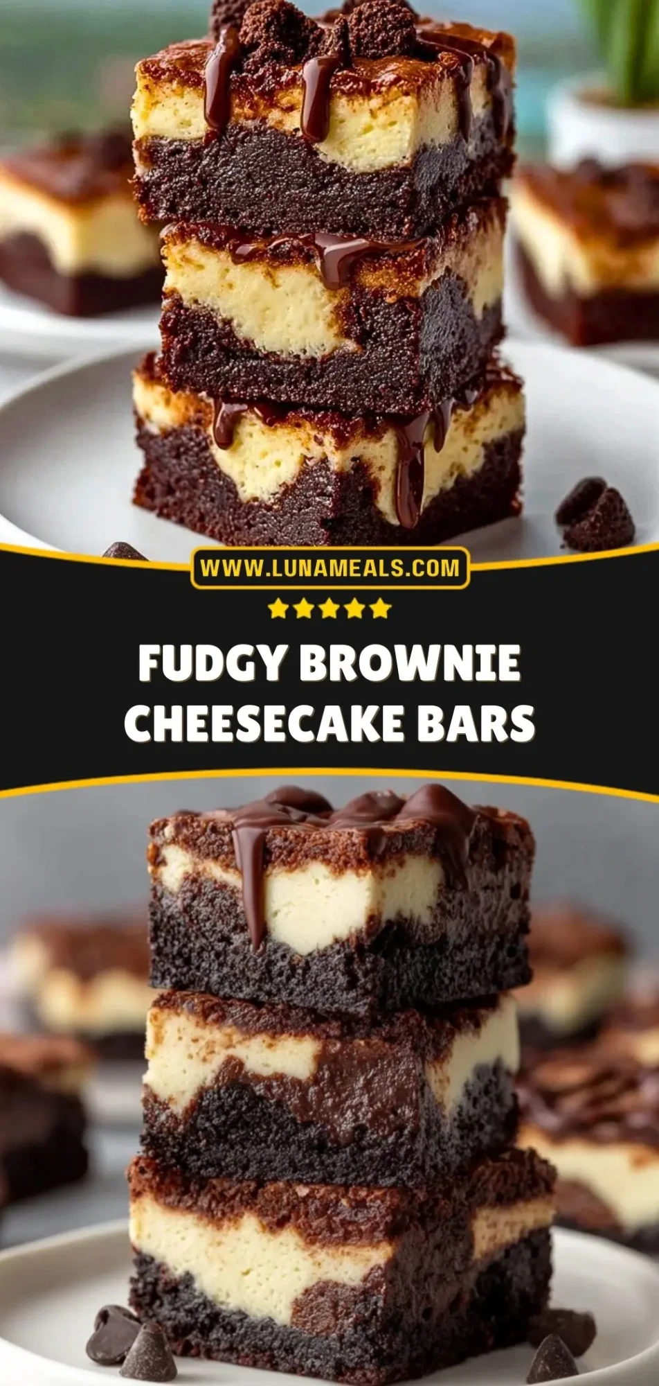 Fudgy Brownie Cheesecake Bars (3)