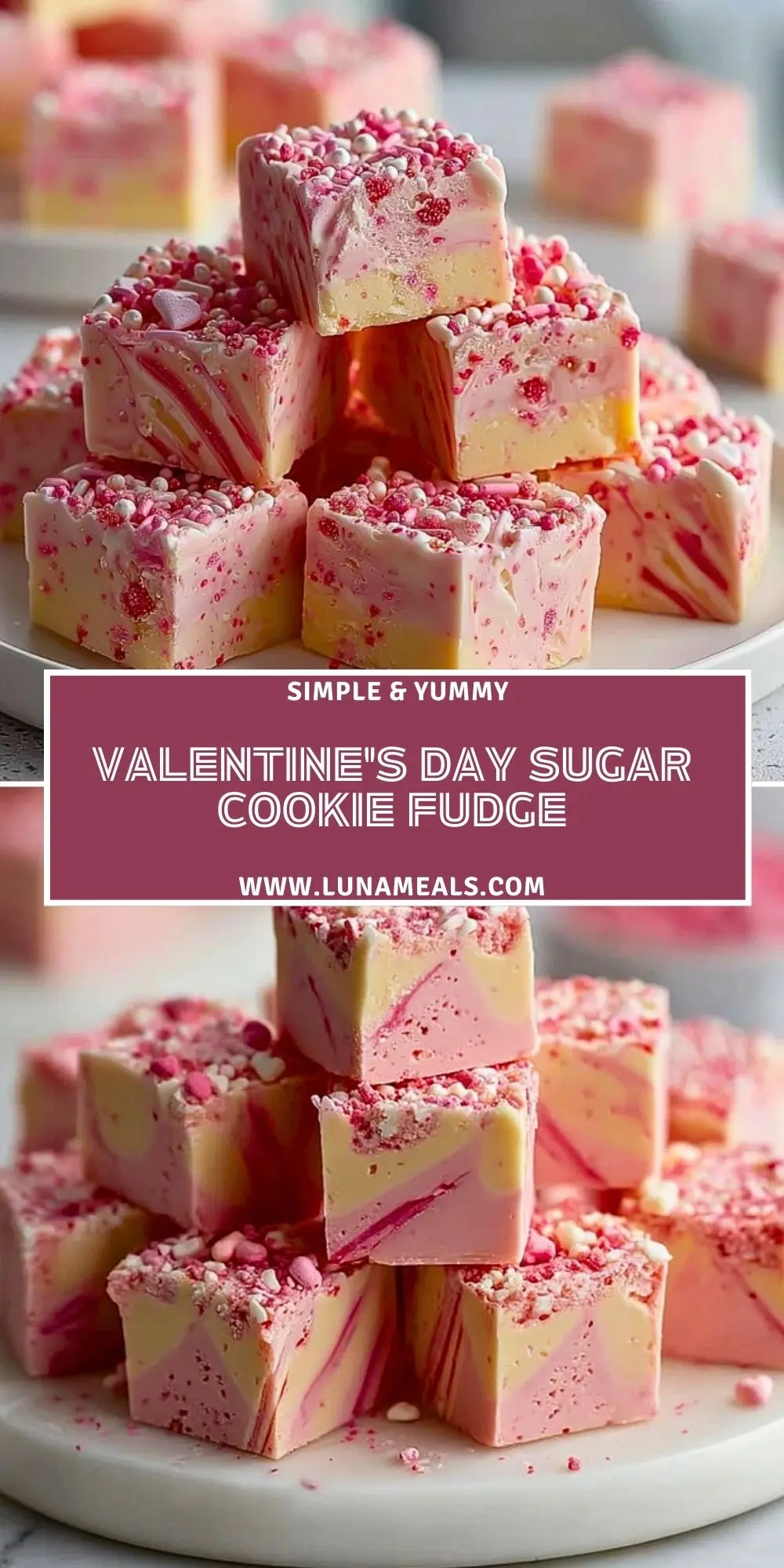 Valentine's Day Sugar Cookie Fudge (2)